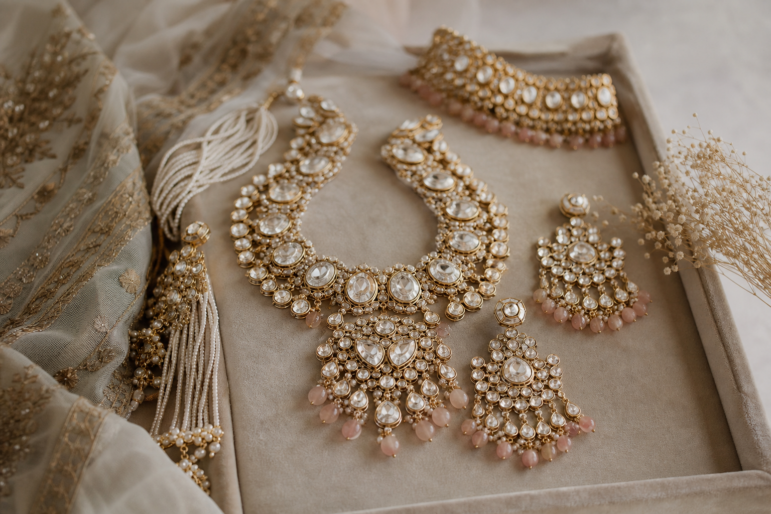 Indian Bridal Jewelry 101: Polki, Kundan, Temple and Meenakari