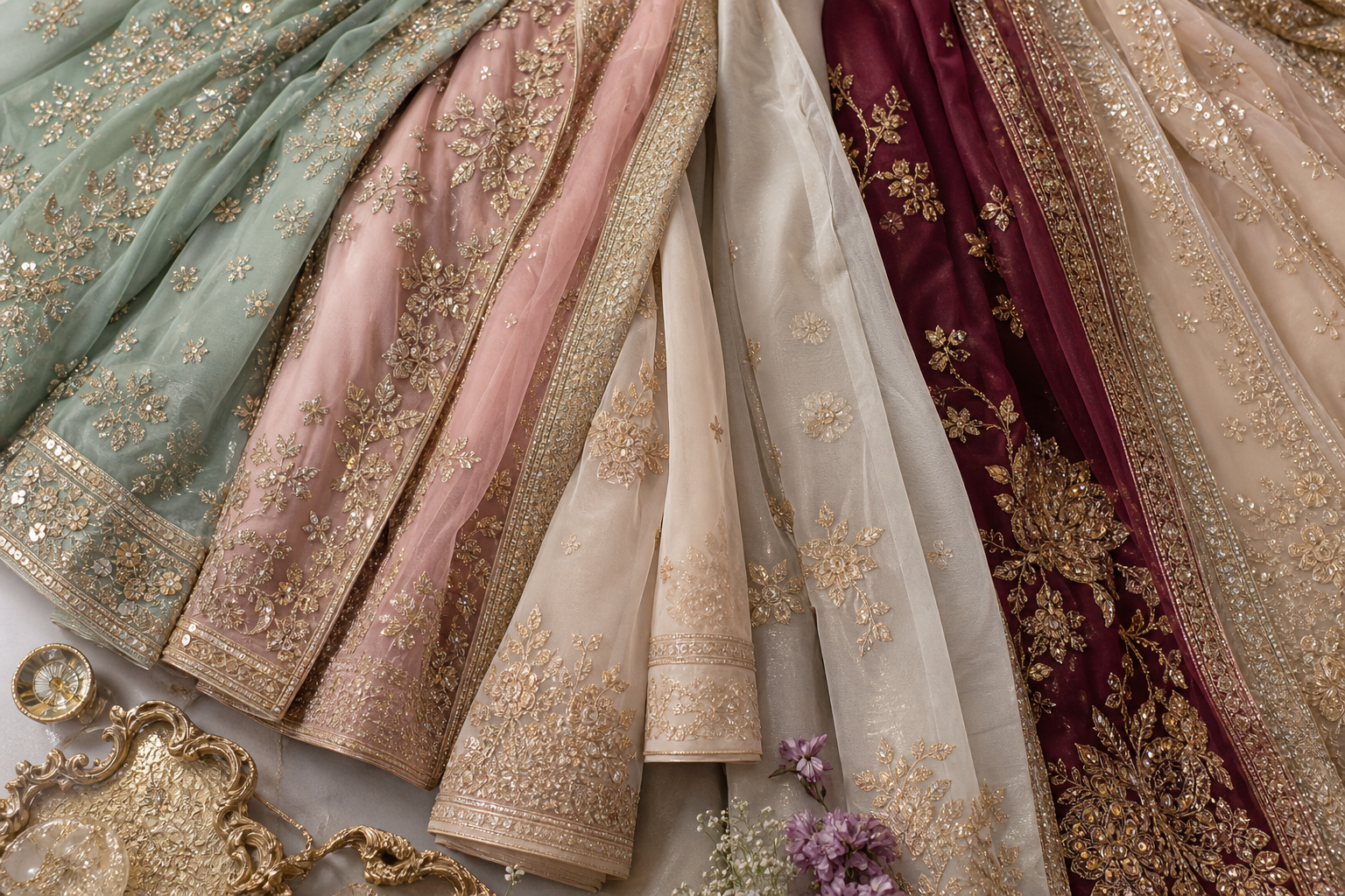 Gharara, Sharara, and Lehenga: Understanding the Three Silhouettes