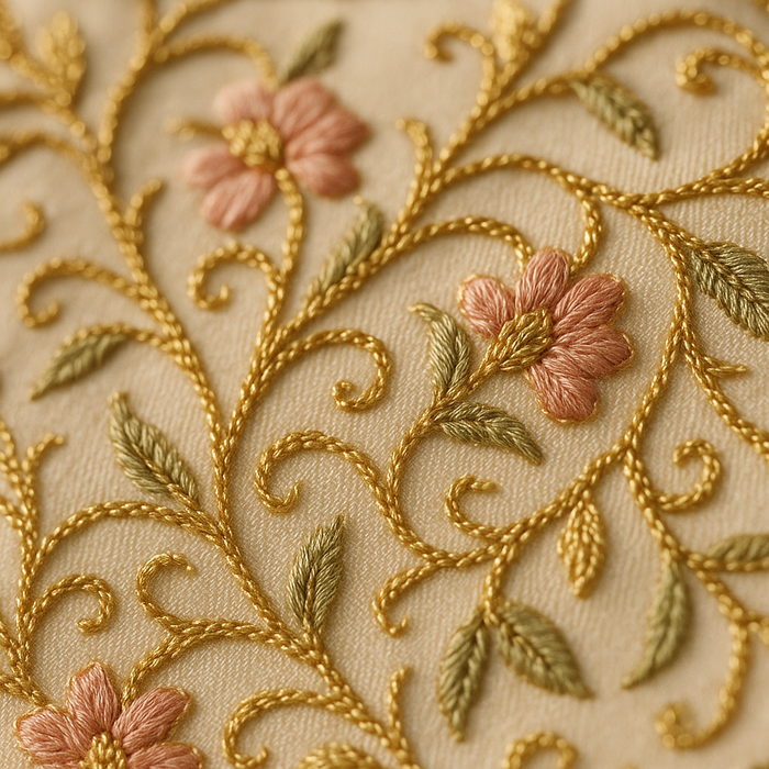 Aari: The Hooked Needle and Its Flowing Chain Stitch