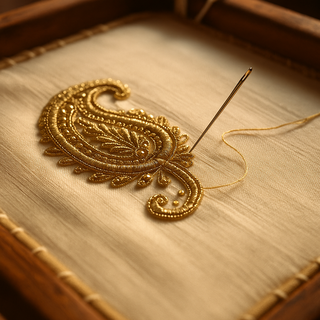 Adda: The Wooden Frame Where Bridal Embroidery Is Built