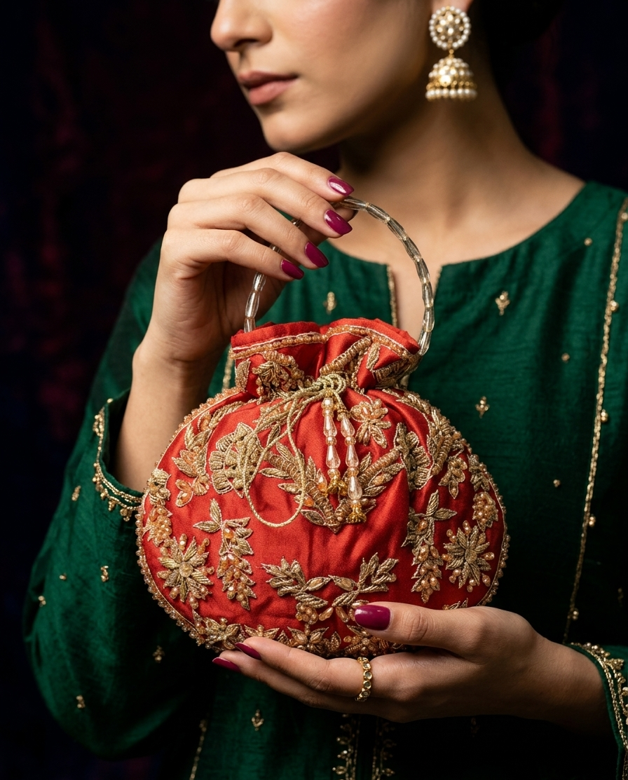 Gulzar Potli - wedding accessory by Karigur Bridal