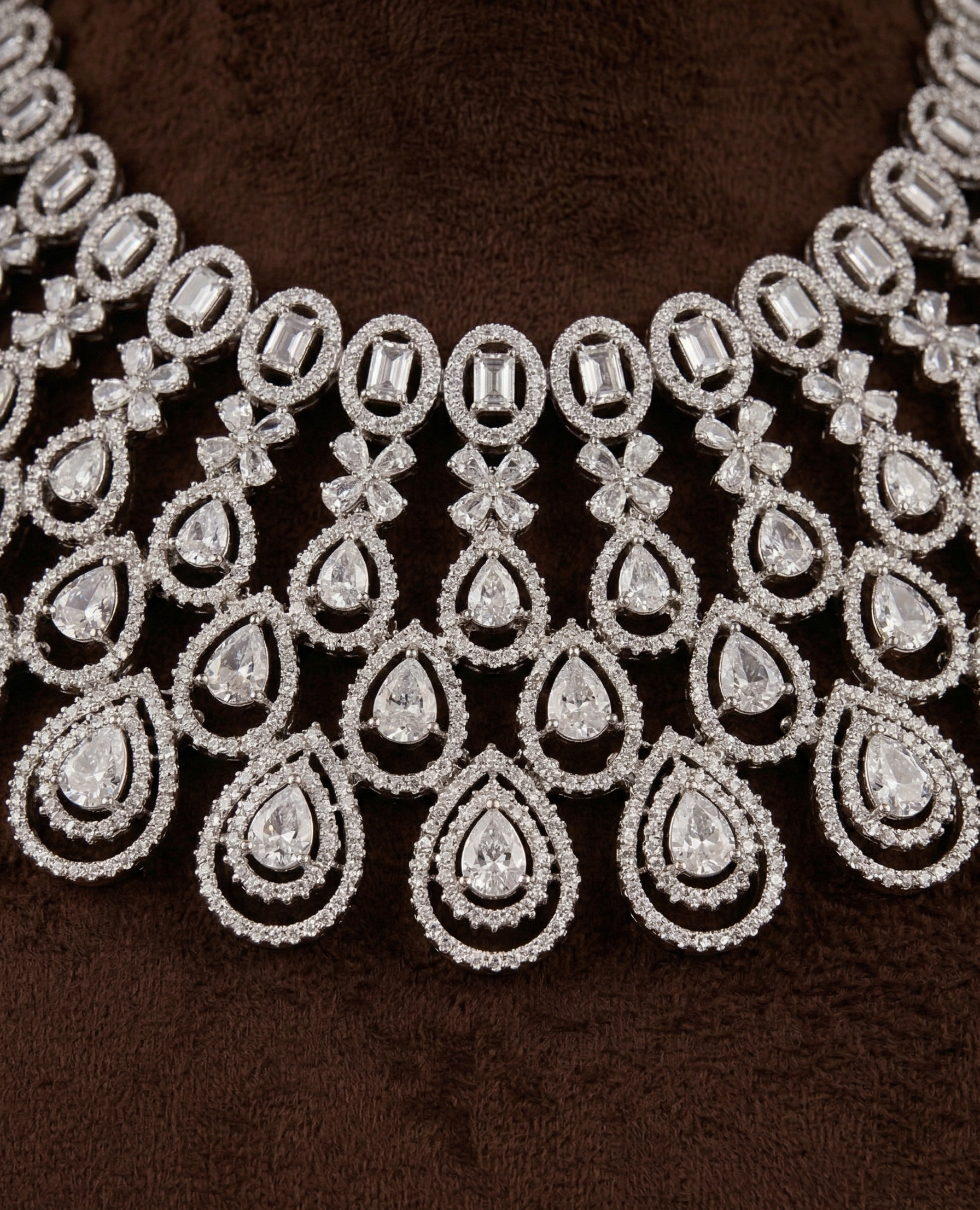 Diamond Cascade Luxe Set - bridal look by Karigur Bridal, view 2