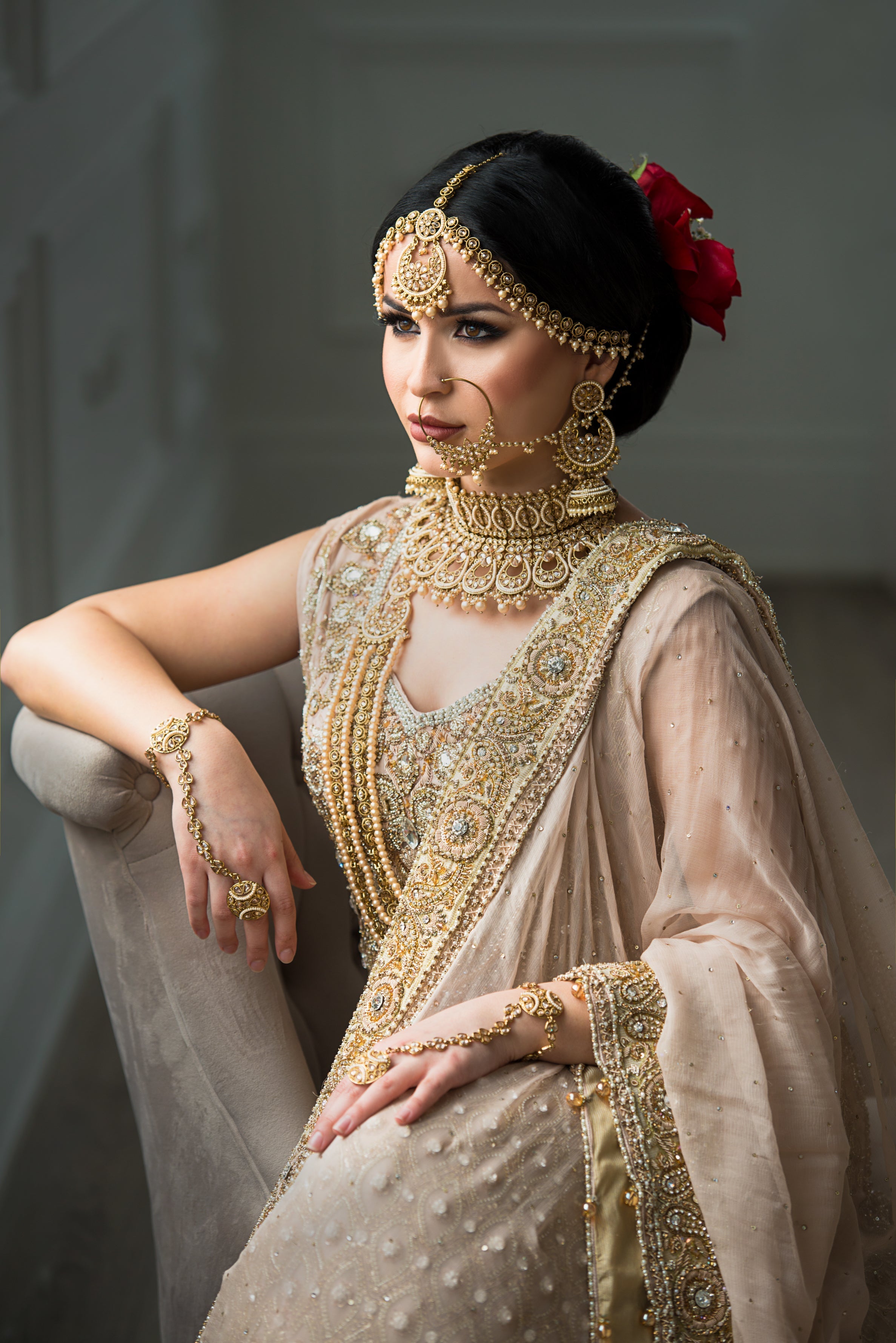 Dusty Rose - bridal look by Karigur Bridal, view 5