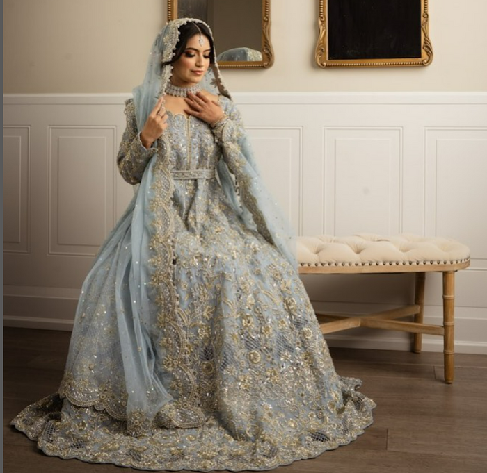 Larisa, Blue Bridal Gown (Walima)