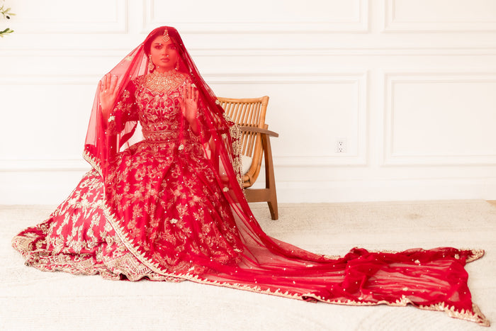 Melantha - bridal look by Karigur Bridal, view 7