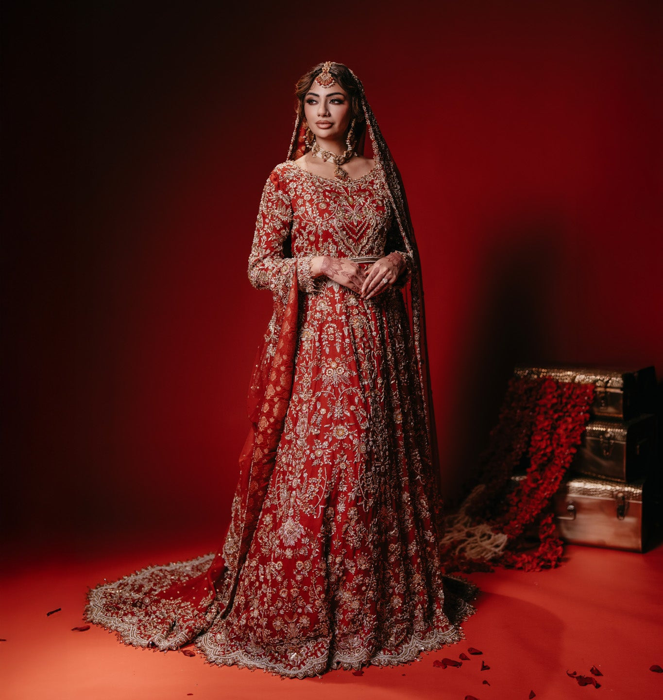 Raheena - bridal look by Karigur Bridal