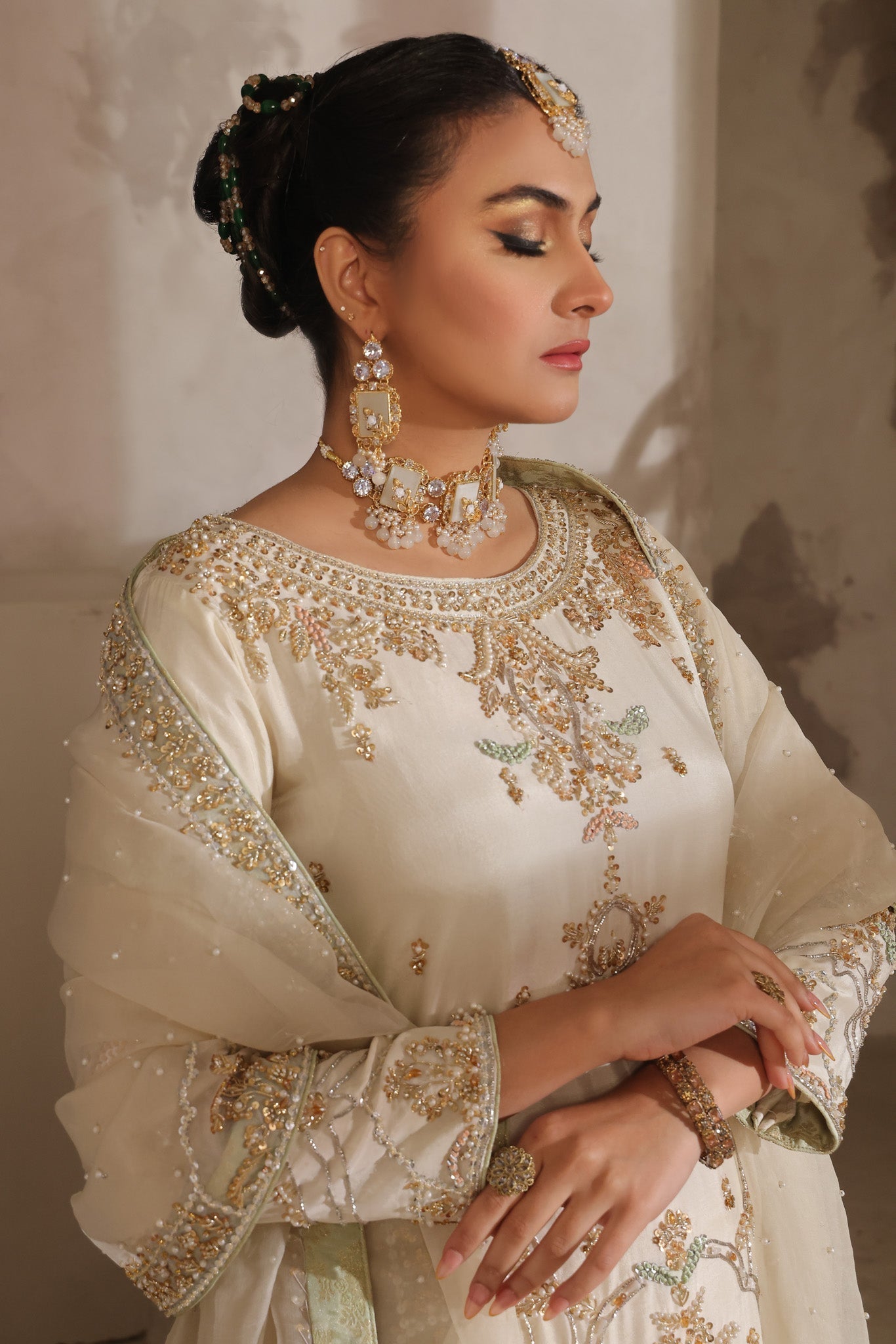 Yasira - bridal look by Karigur Bridal