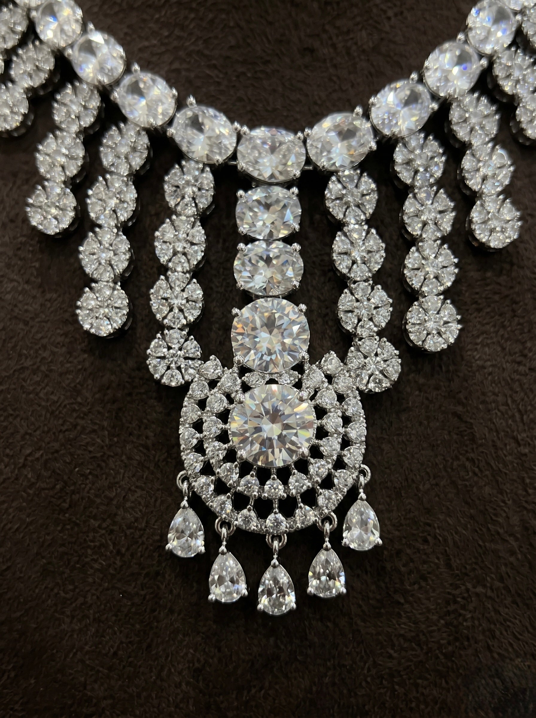Crystal Drop Royale Set - occasion wear by Karigur Bridal, view 2