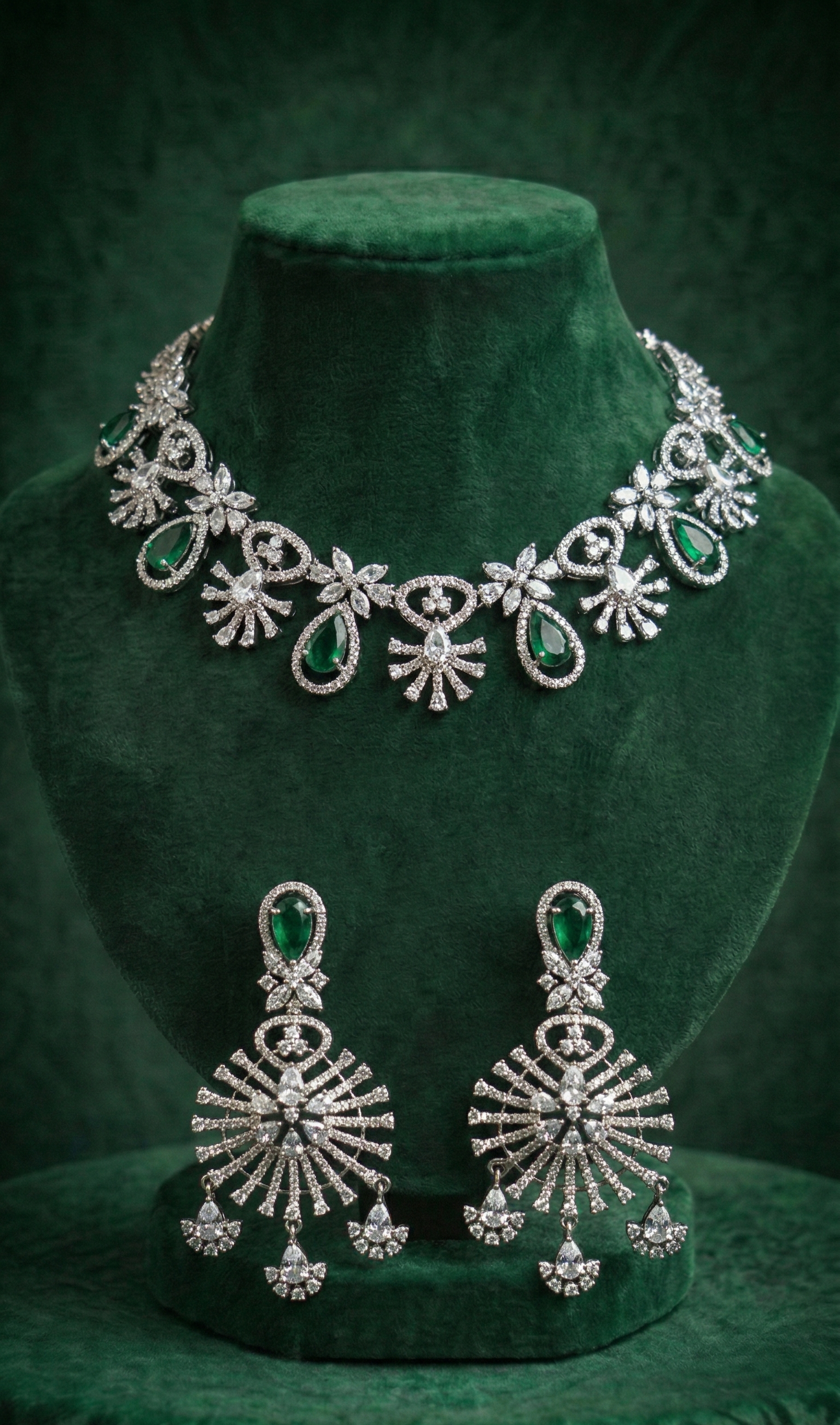 Emerald Radiance Set - occasion wear by Karigur Bridal