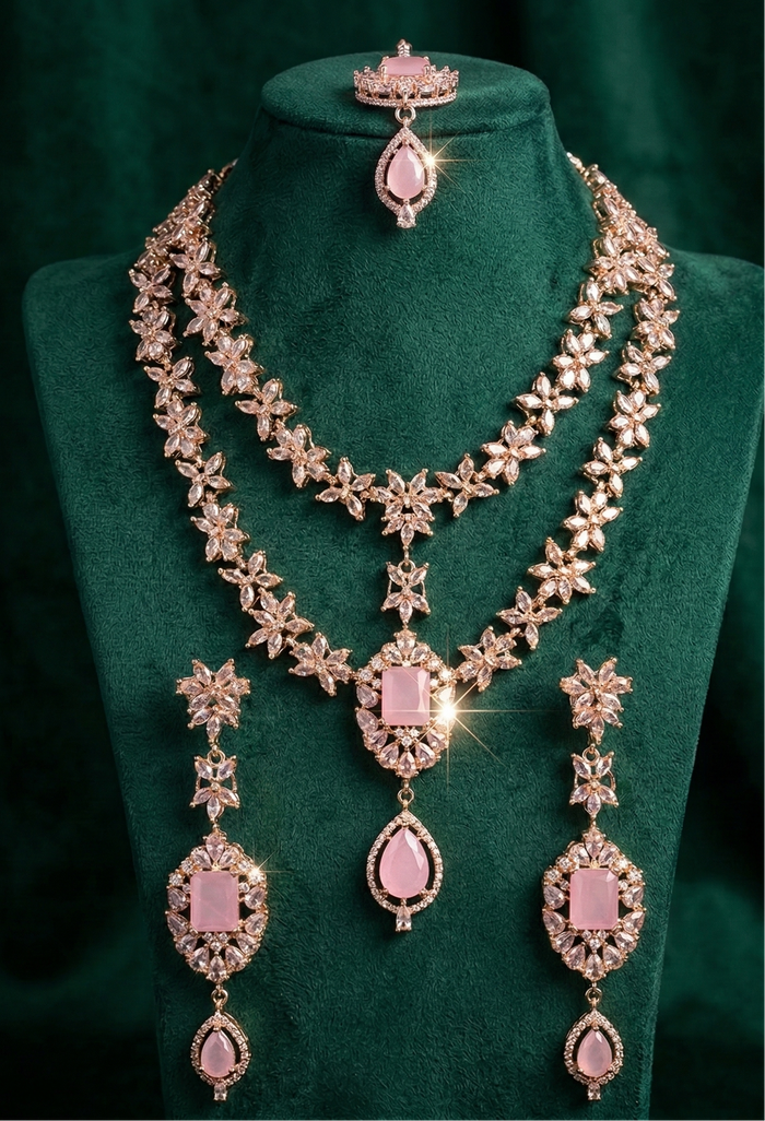 Rosé Celestia Set - occasion wear by Karigur Bridal