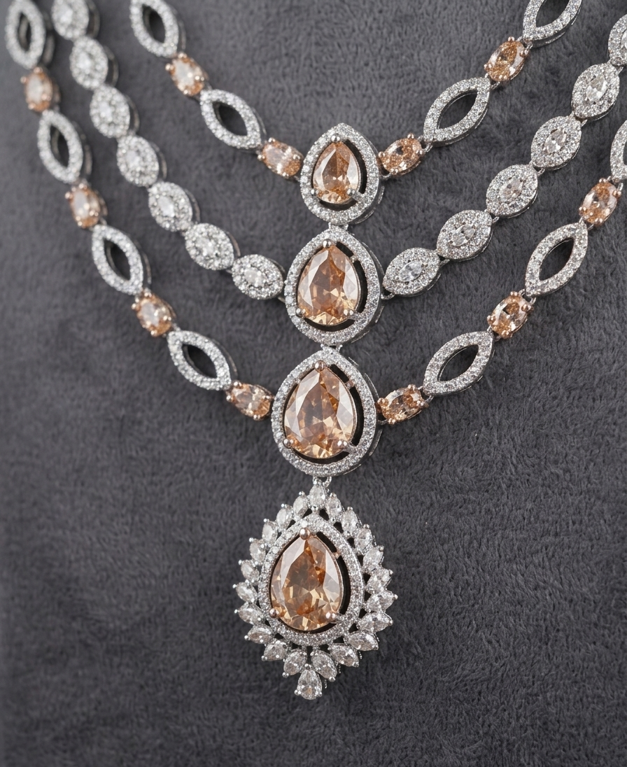 Golden Amber Glow Set - occasion wear by Karigur Bridal, view 2