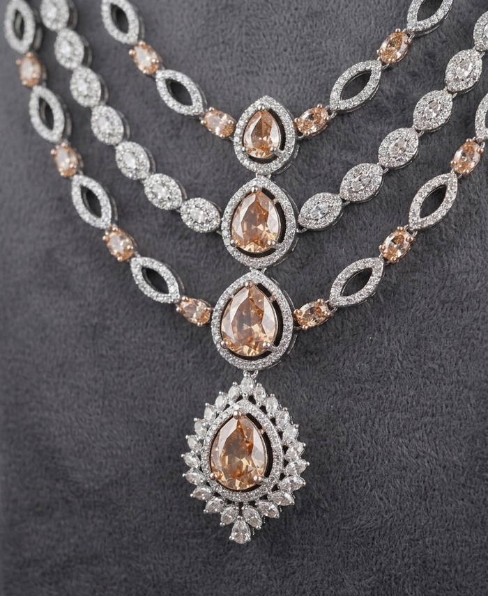 Golden Amber Glow Set - occasion wear by Karigur Bridal, view 2