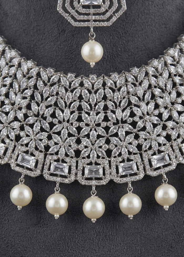 Majestic Pearl Diamond Set - occasion wear by Karigur Bridal, view 2
