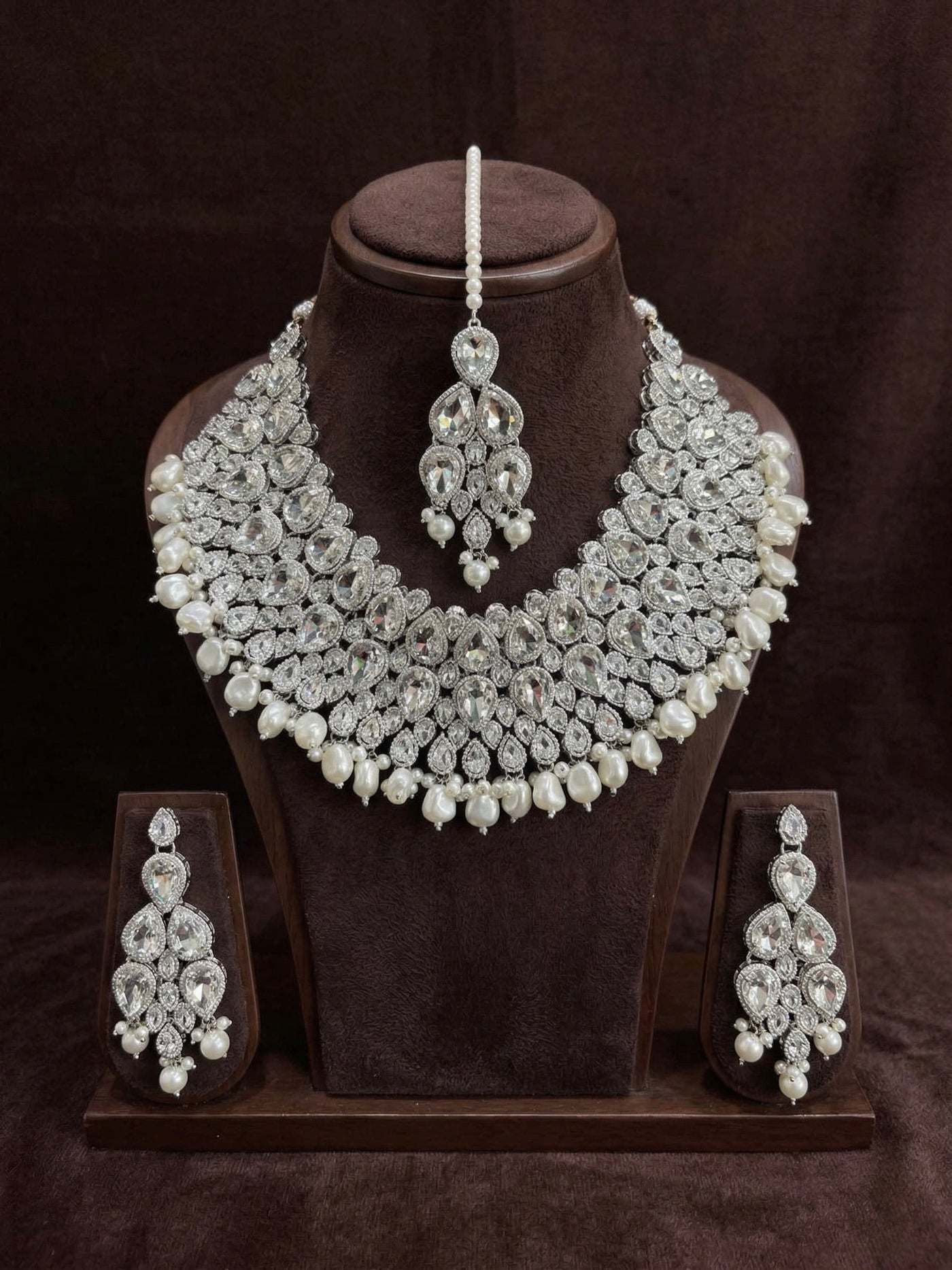 Pearl Diamond Opulence Set - occasion wear by Karigur Bridal