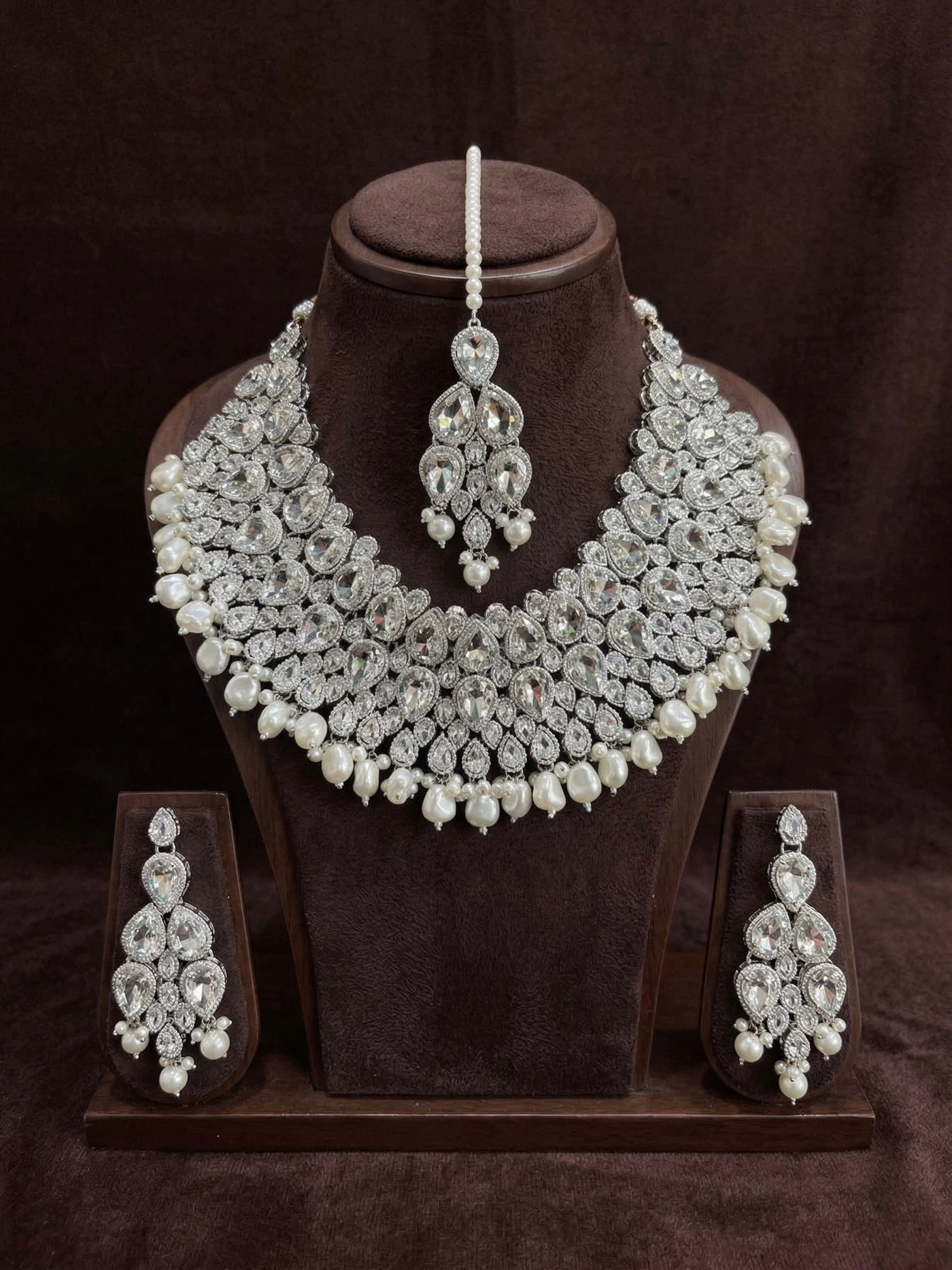 Pearl Diamond Opulence Set - occasion wear by Karigur Bridal
