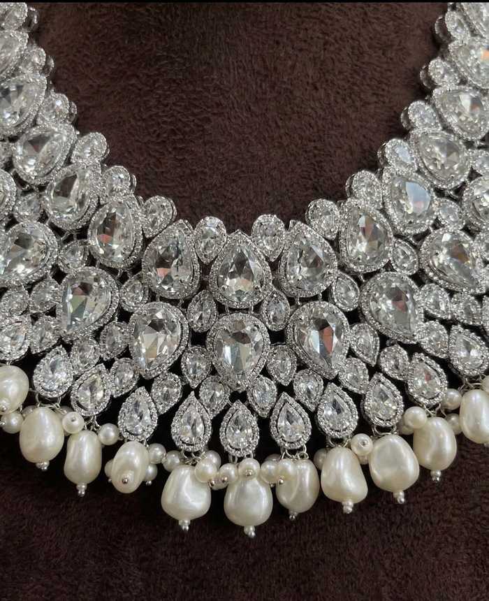 Pearl Diamond Opulence Set - occasion wear by Karigur Bridal, view 2