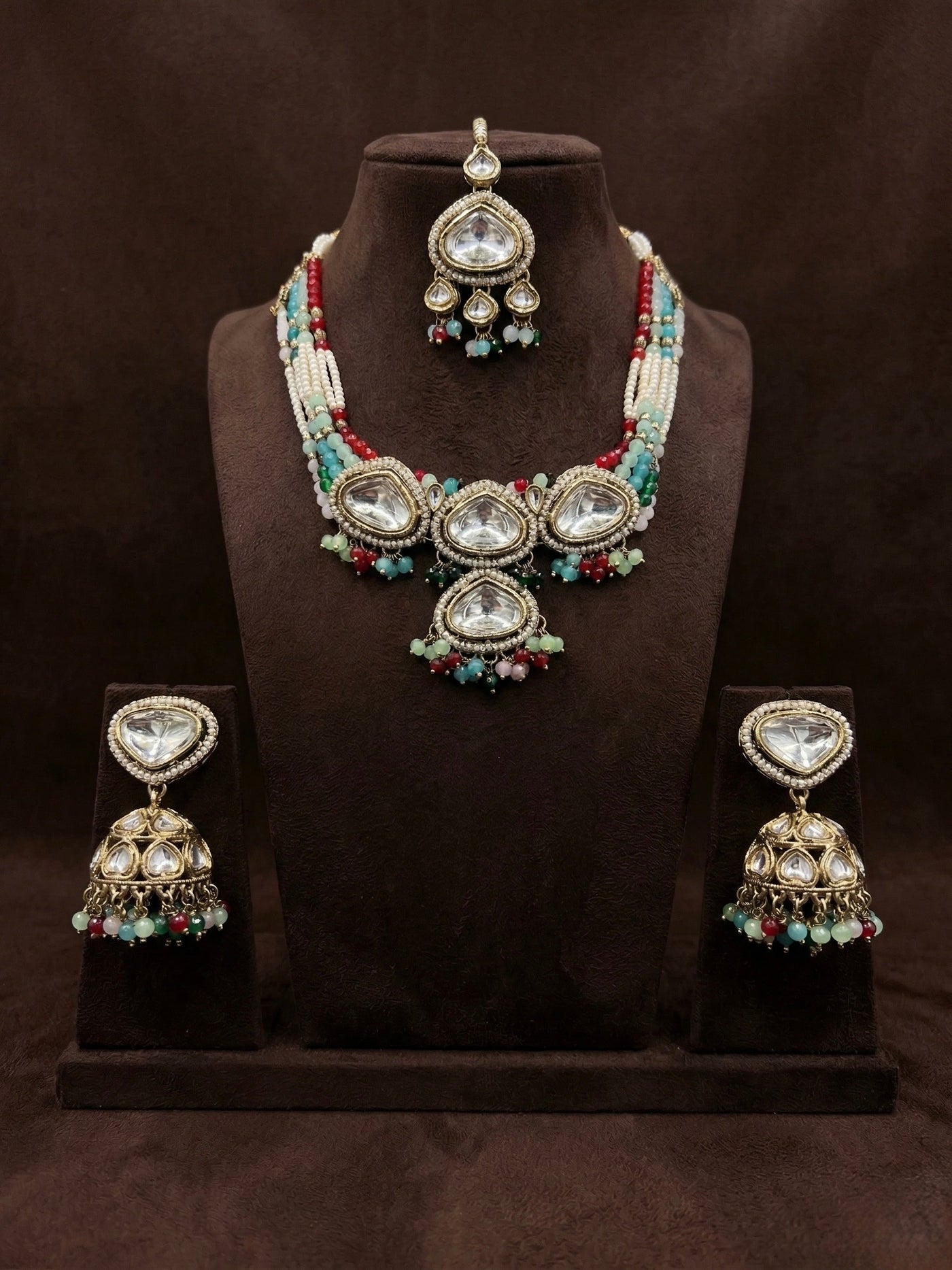 Polki Multicolor Royale Set - occasion wear by Karigur Bridal