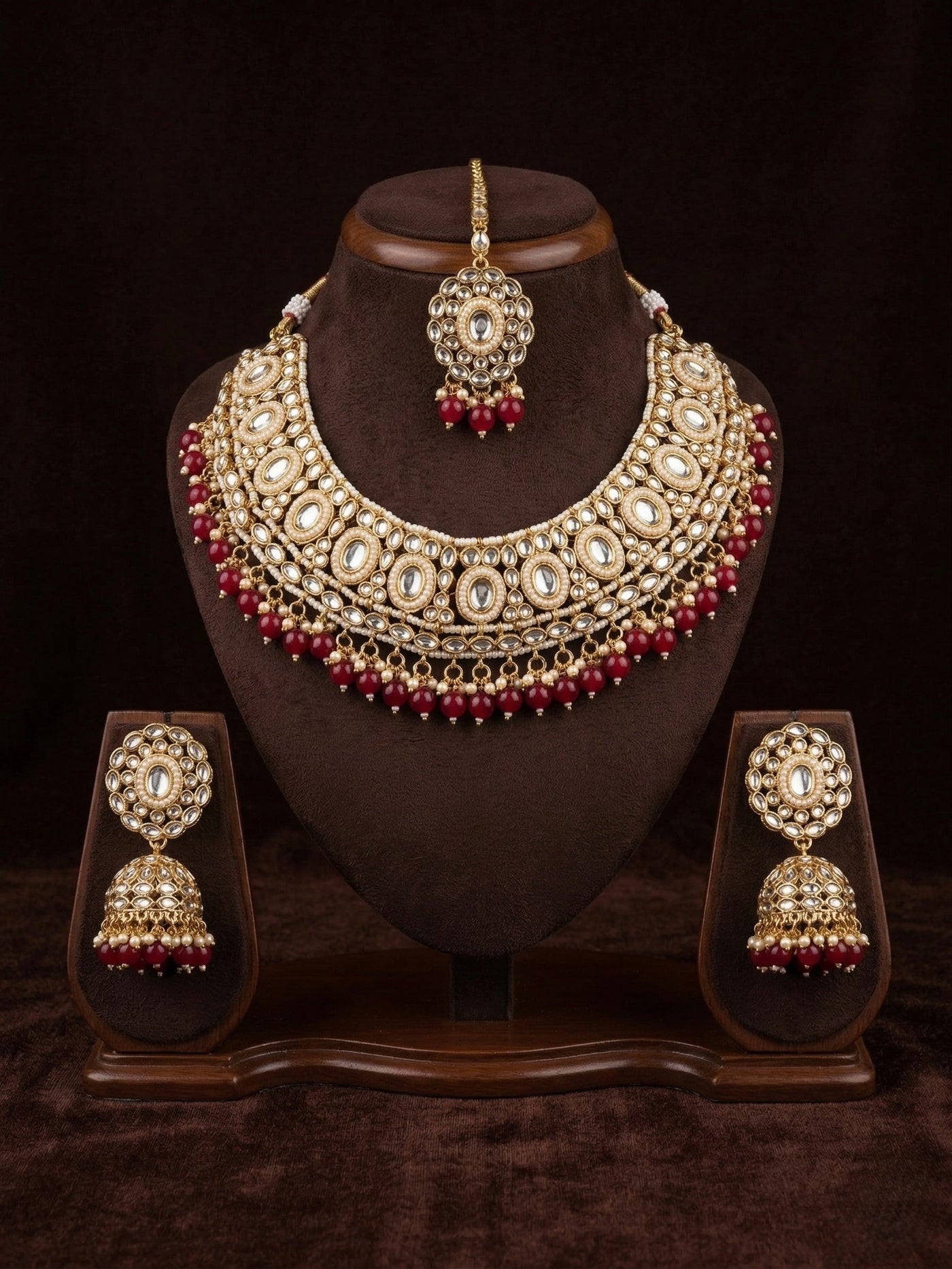 Polki Ruby Heritage Set - occasion wear by Karigur Bridal