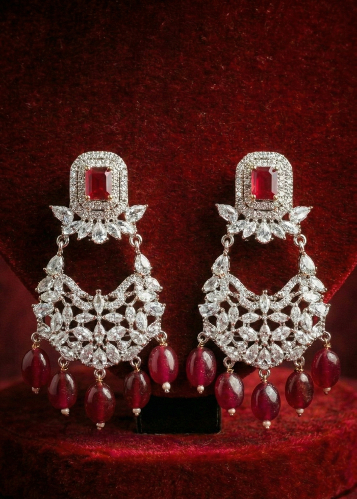 Ruby Crystal Choker Set - occasion wear by Karigur Bridal, view 3
