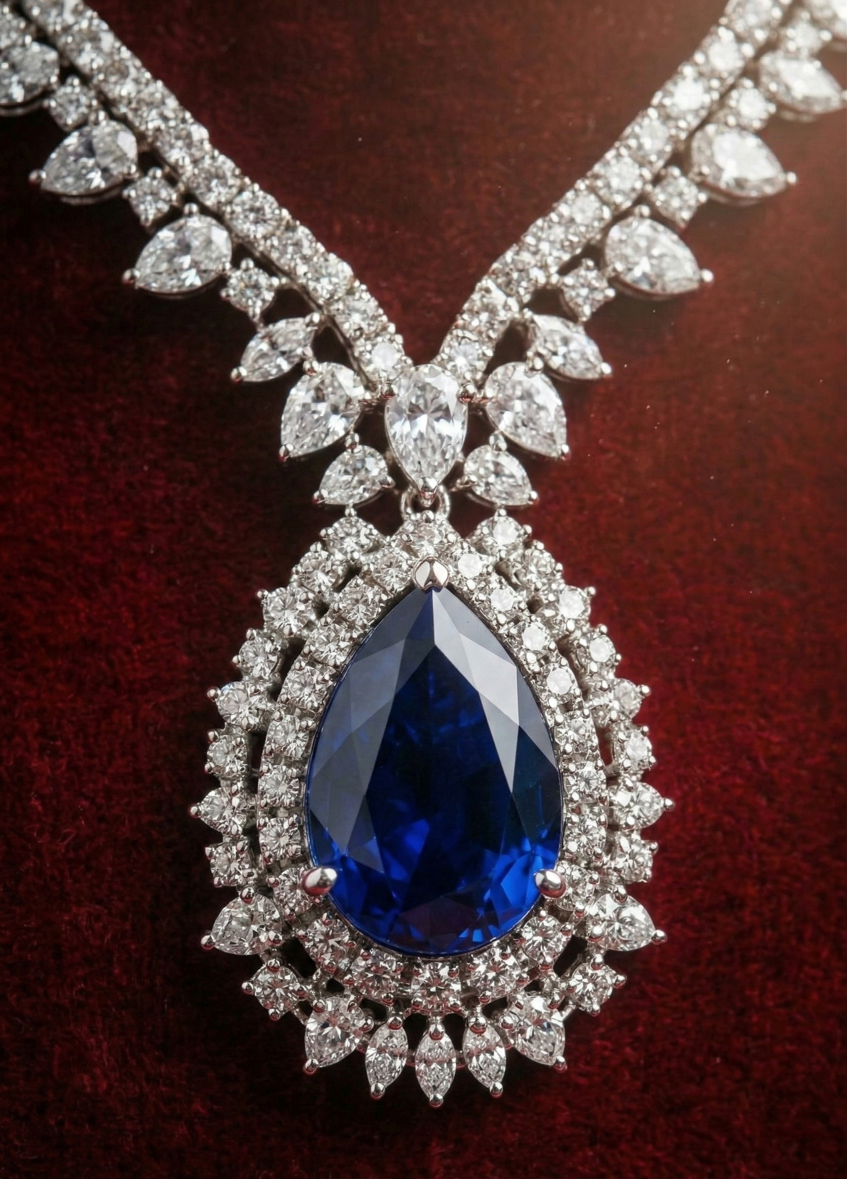 Sapphire Crystal Elegance Set - occasion wear by Karigur Bridal, view 2