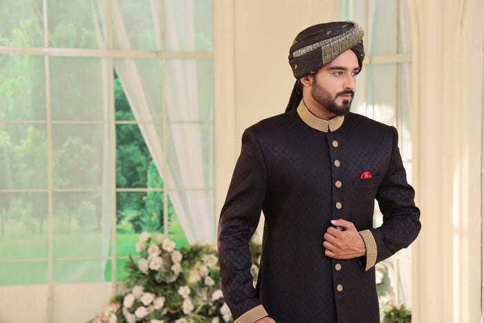 Aalam - groom sherwani by Karigur Bridal, view 2
