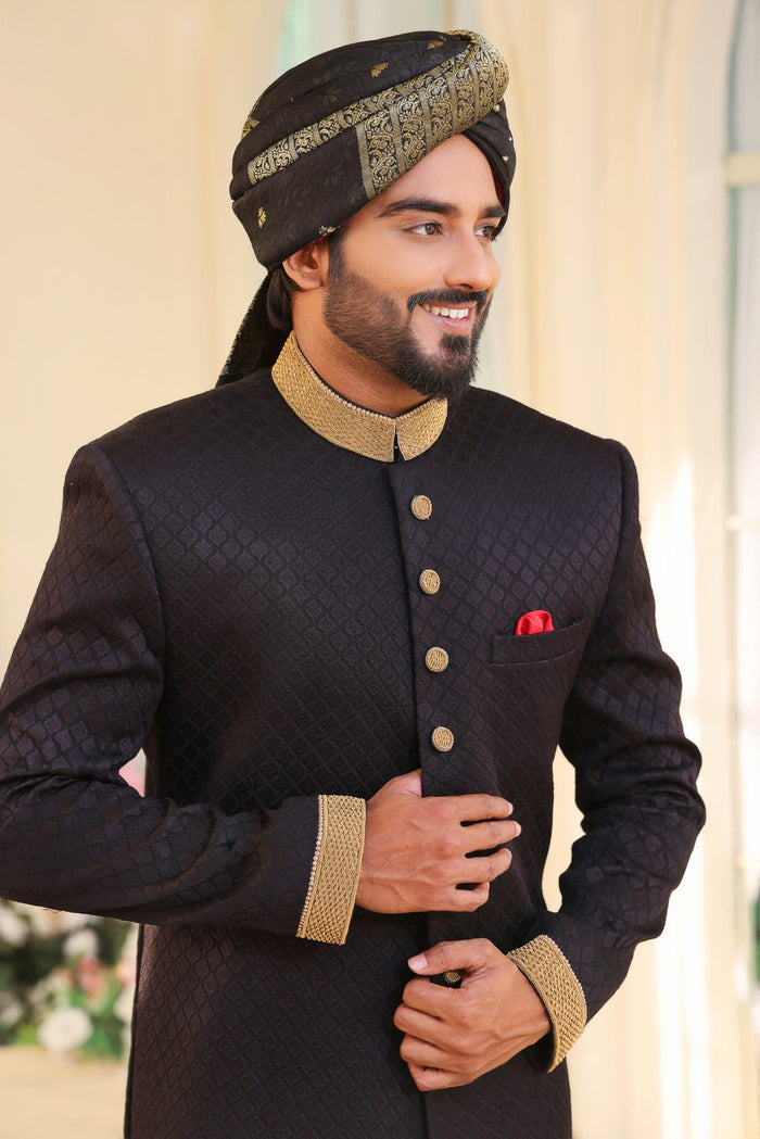 Aalam - groom sherwani by Karigur Bridal, view 3