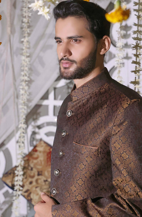 Abijah - groom sherwani by Karigur Bridal, view 2