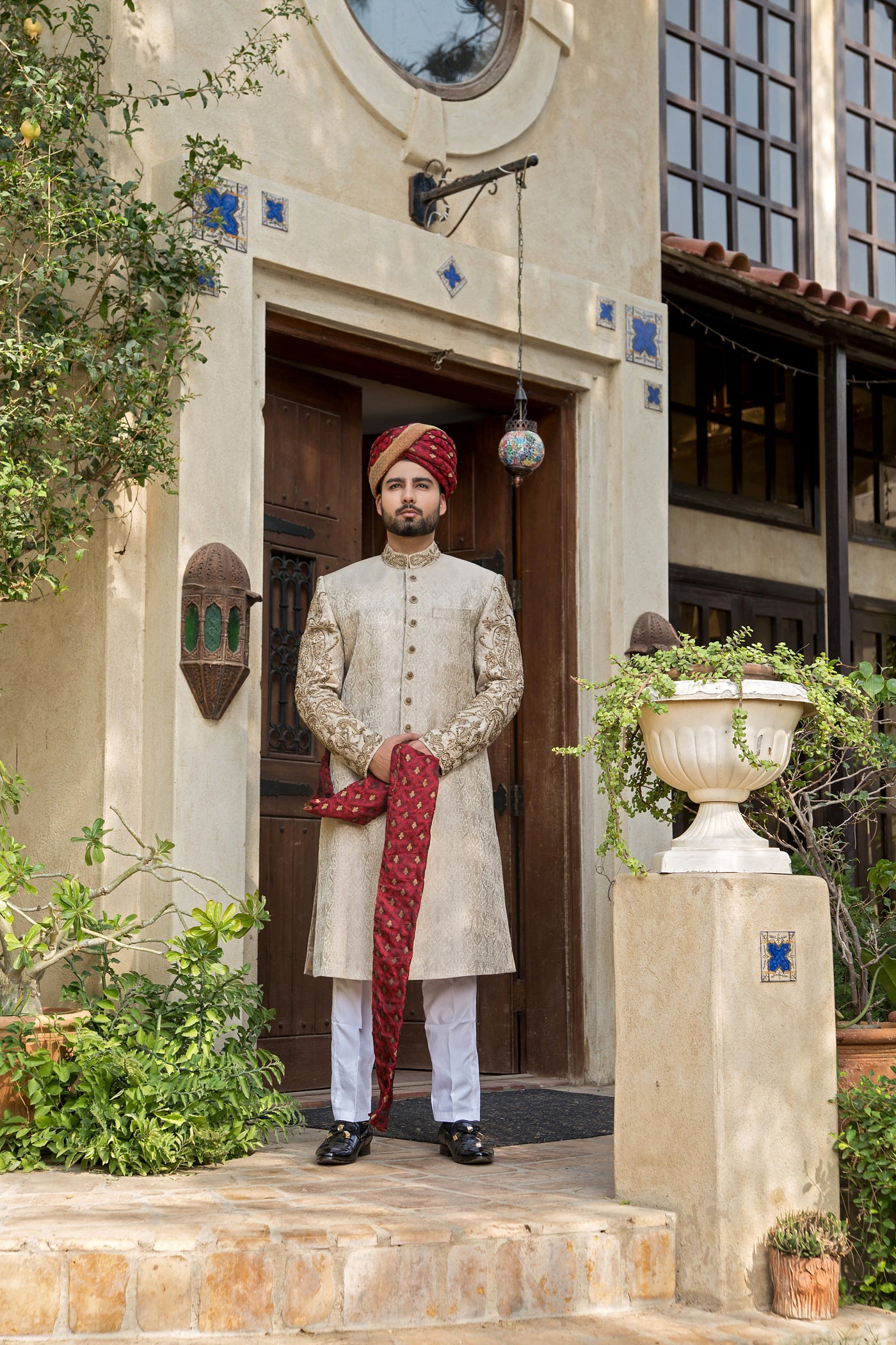 Calisto - groom sherwani by Karigur Bridal