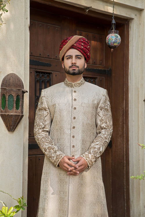 Calisto - groom sherwani by Karigur Bridal, view 2