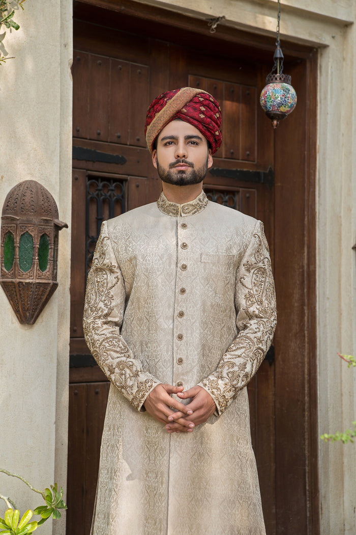 Calisto - groom sherwani by Karigur Bridal, view 2