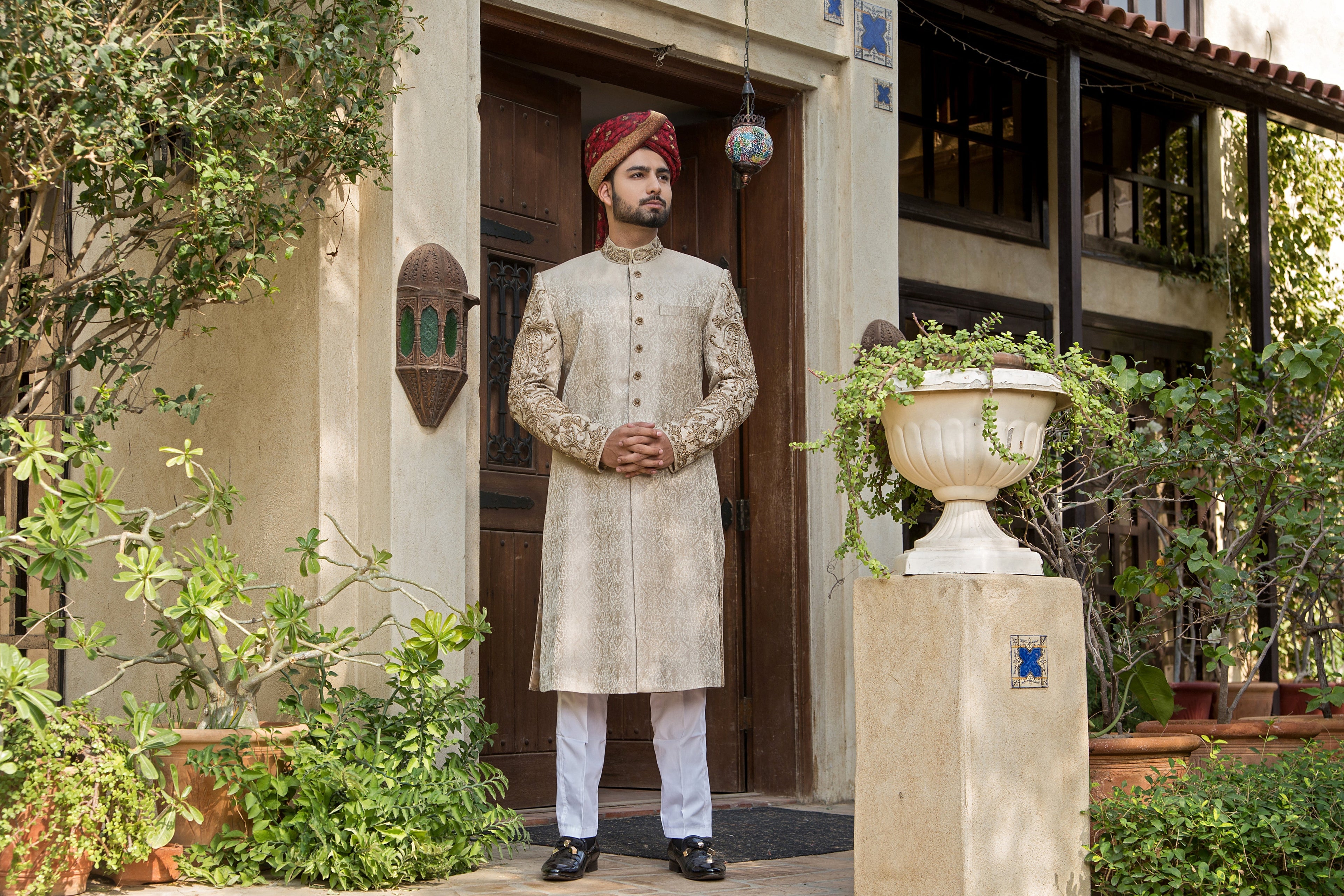 Calisto - groom sherwani by Karigur Bridal, view 4