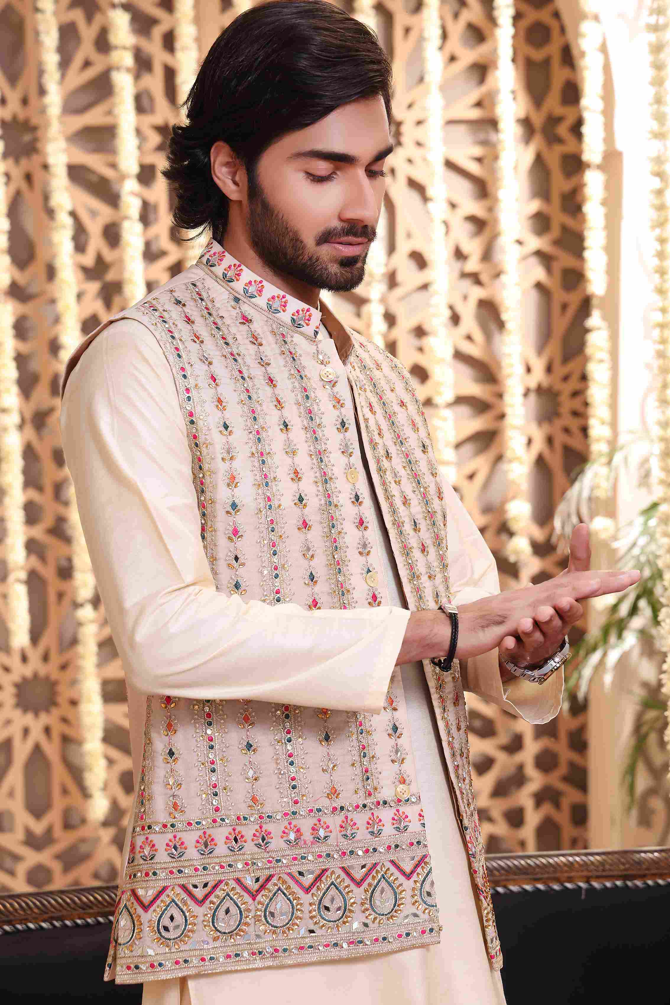 Maqbul - groom sherwani by Karigur Bridal, view 2