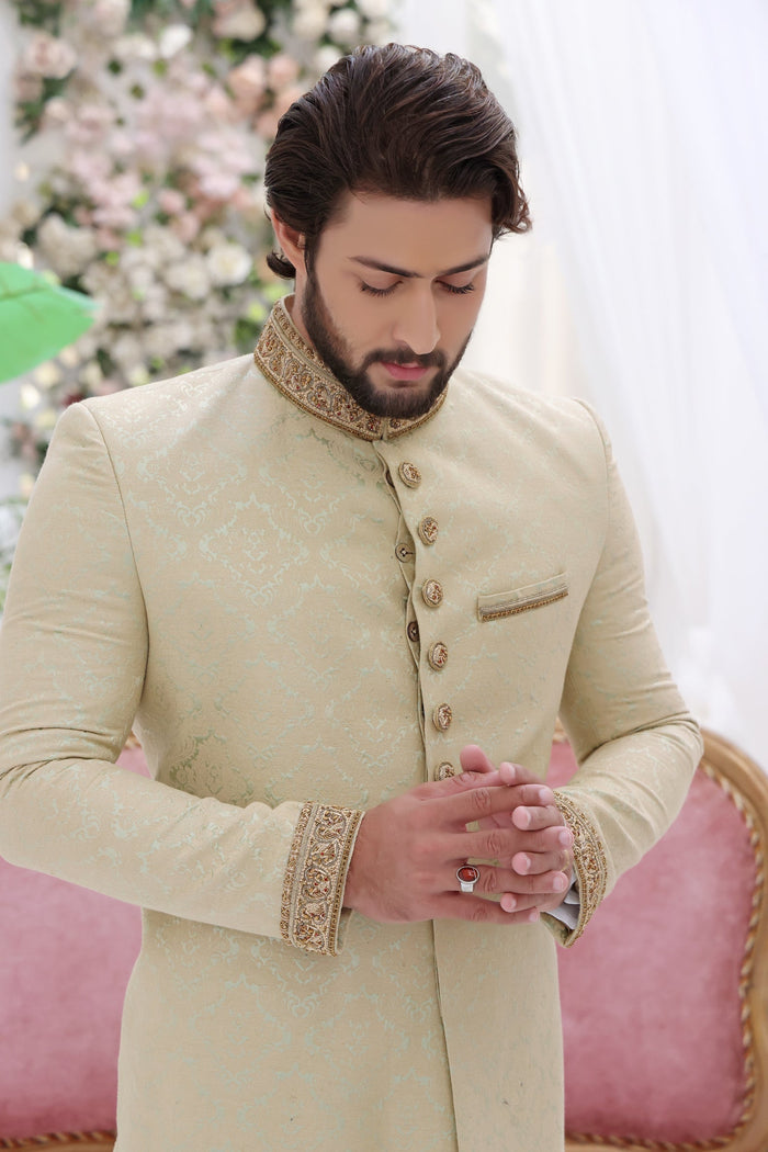Osten - groom sherwani by Karigur Bridal, view 2