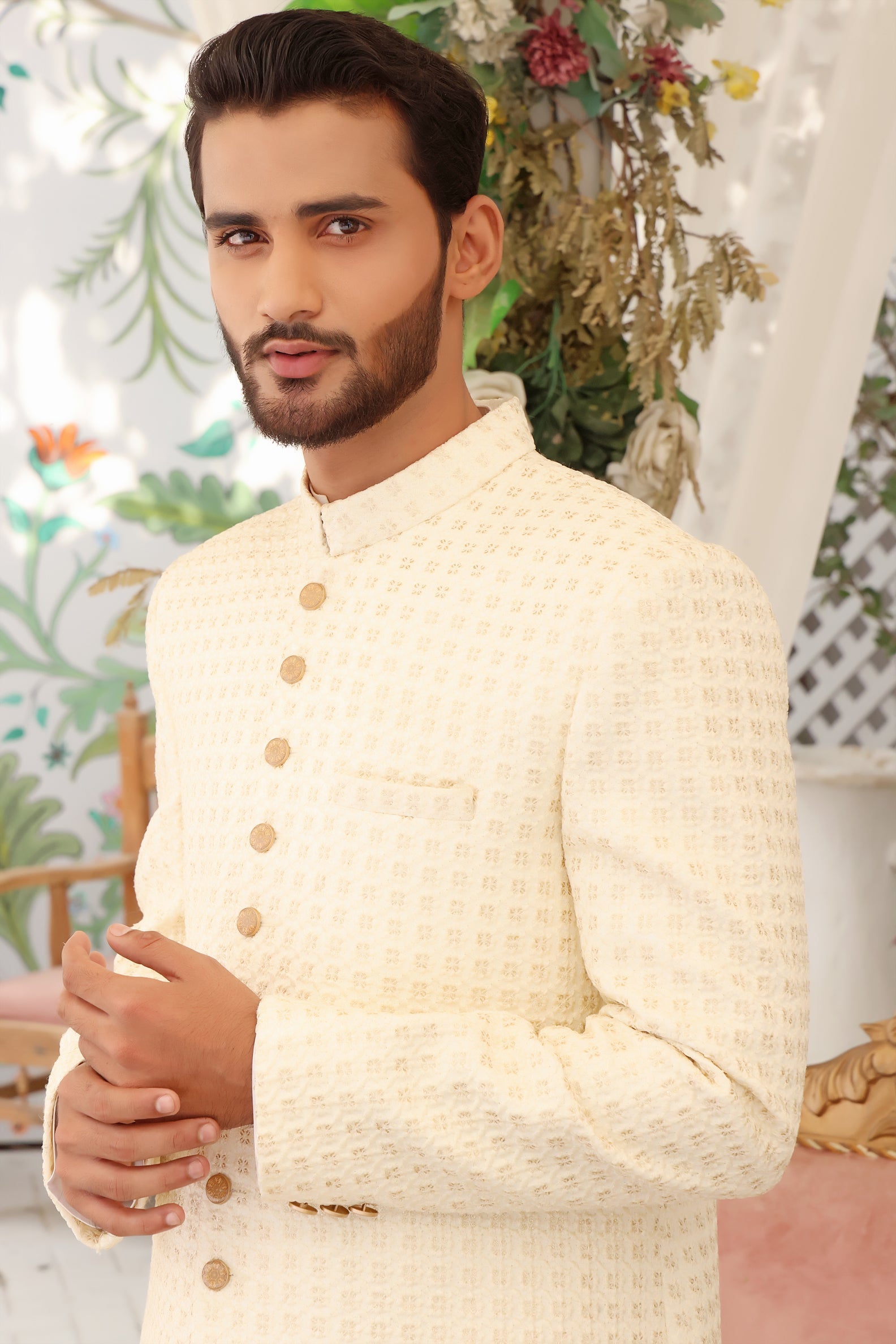 Rasul - groom sherwani by Karigur Bridal, view 2
