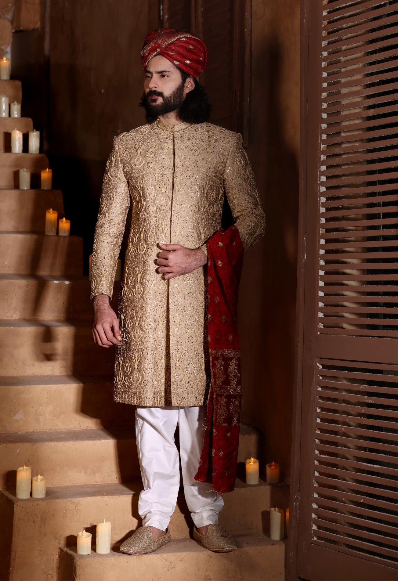 Rehaan - groom sherwani by Karigur Bridal