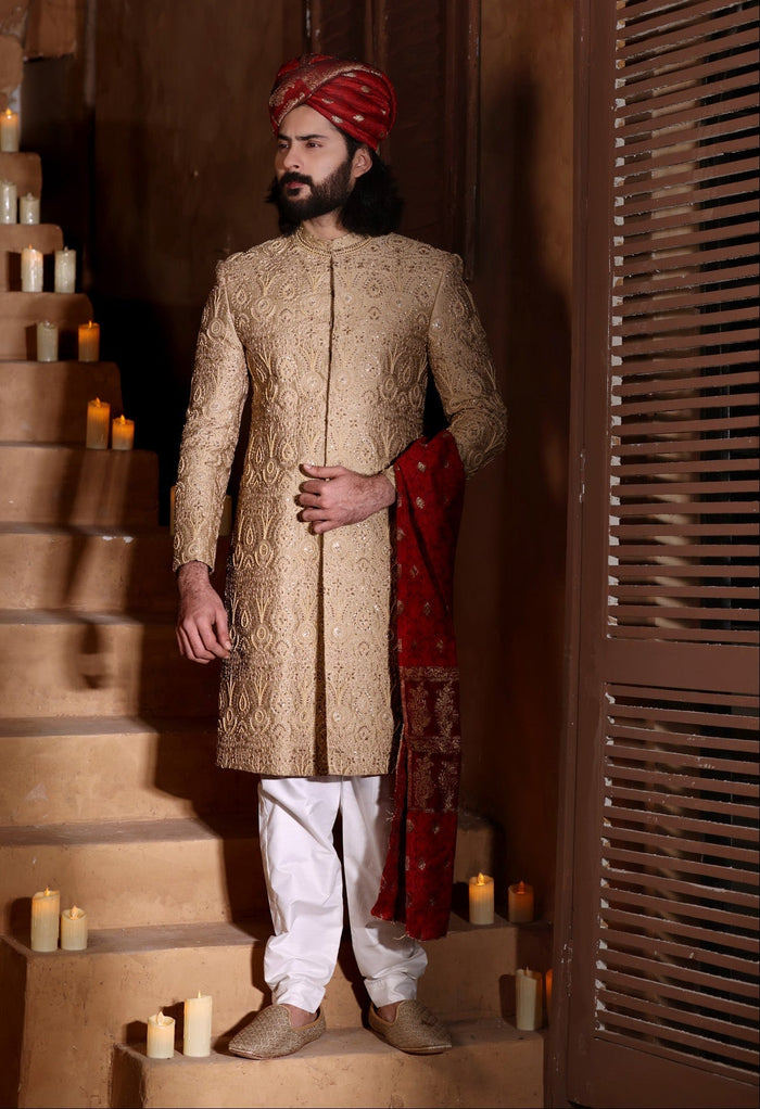 Rehaan - groom sherwani by Karigur Bridal