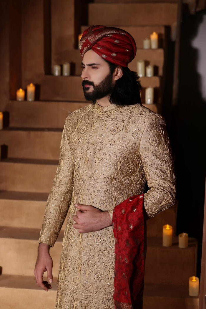 Rehaan - groom sherwani by Karigur Bridal, view 2