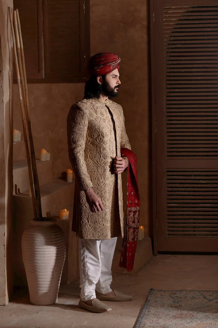 Rehaan - groom sherwani by Karigur Bridal, view 3
