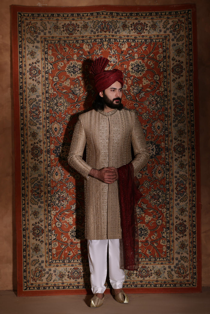 Rehaan - groom sherwani by Karigur Bridal, view 5