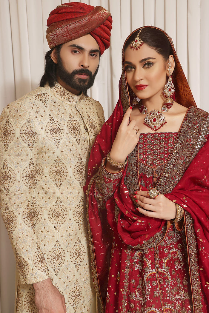 Rostam - groom sherwani by Karigur Bridal, view 4