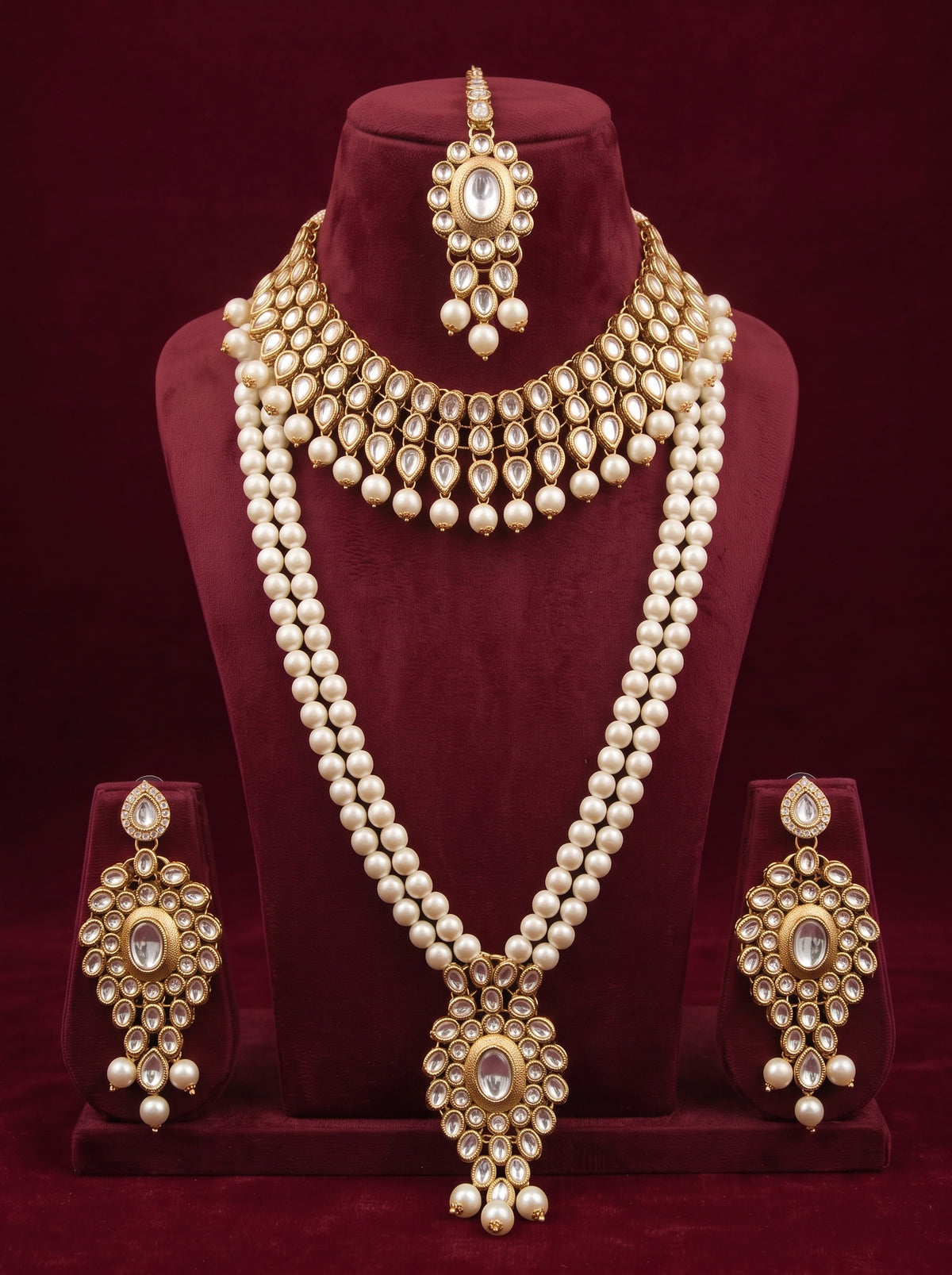 Kundan Pearl Heritage Set