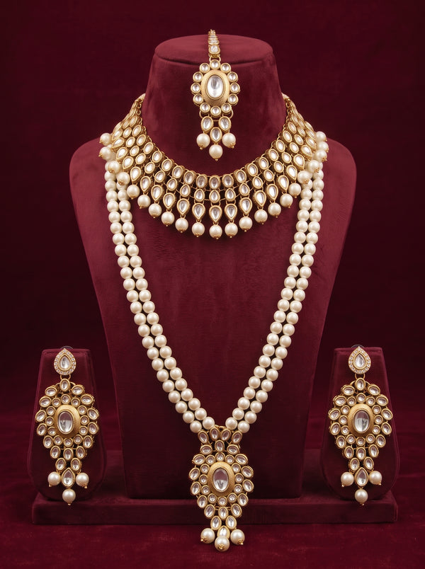 Kundan Pearl Heritage Set