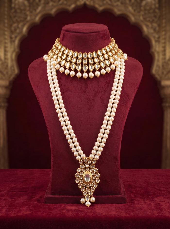 Kundan Pearl Heritage Set