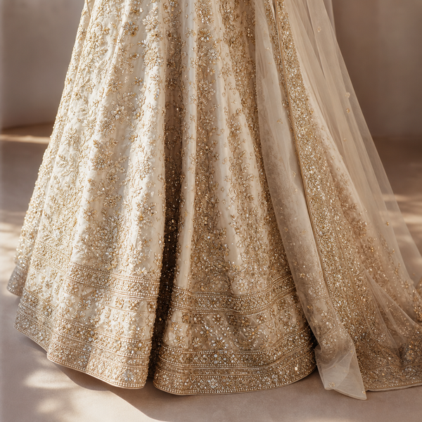 Lehenga — handwork detail